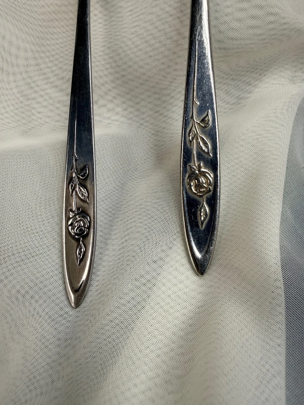 Oneida Community My Rose Stainless Relish Serving Set Jelly Spoon Olive Fork